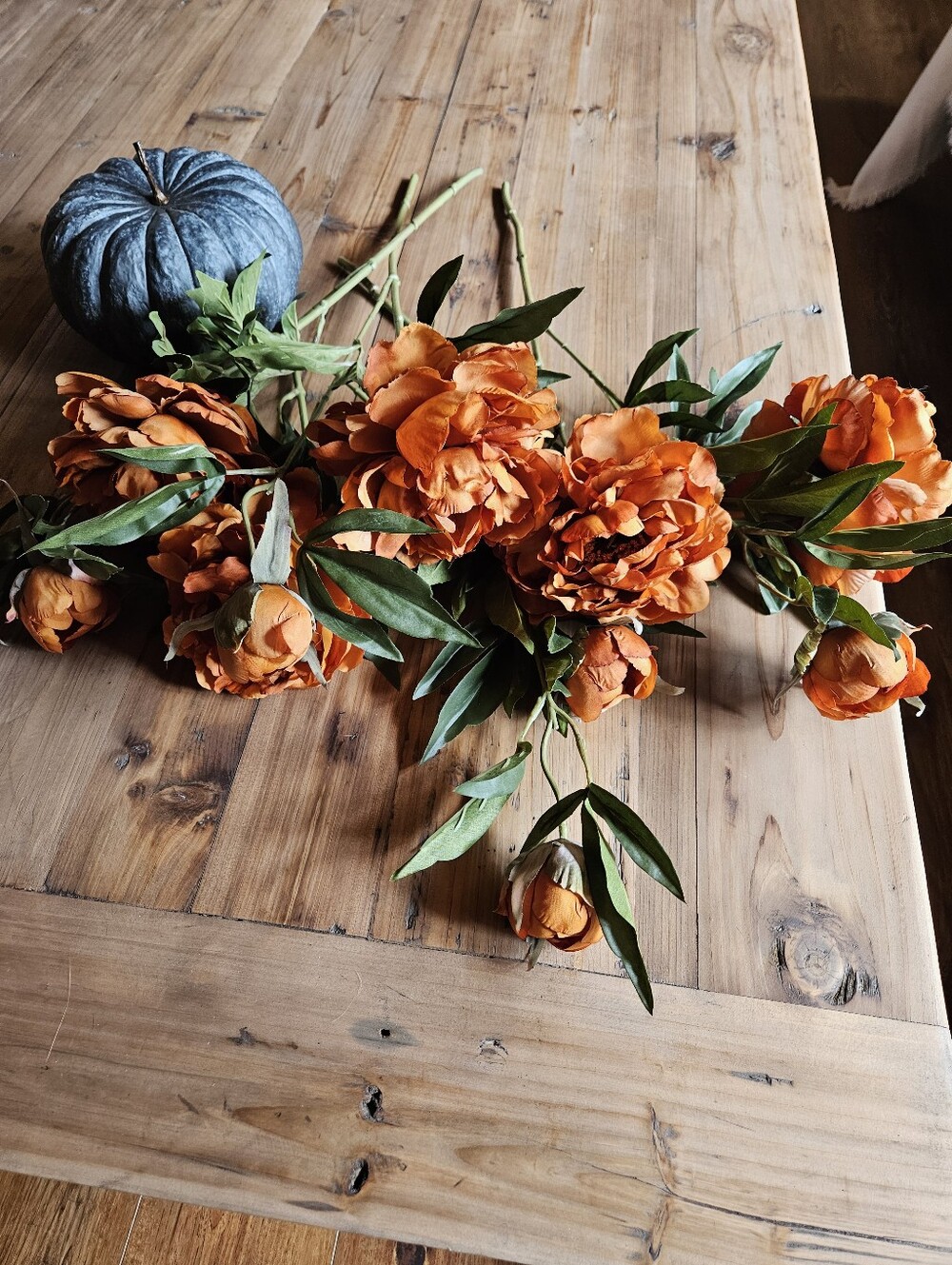 Michael's Ashland Orange Peony Stems Set Of 5